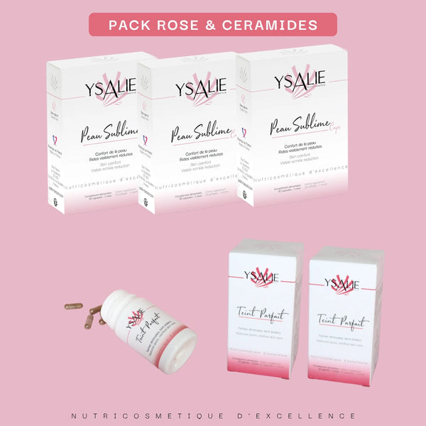 Diminution des taches pigmentaires & Eclat : Pack Rose & Céramides