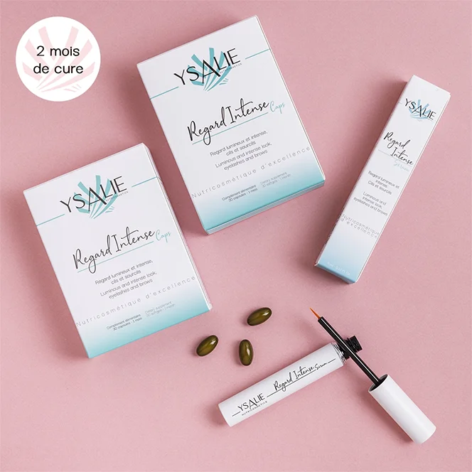 Ysalie - Pack Duo regard Intense : 1 sérum cils/sourcils + 1 boite de complément alimentaire Regard Intense